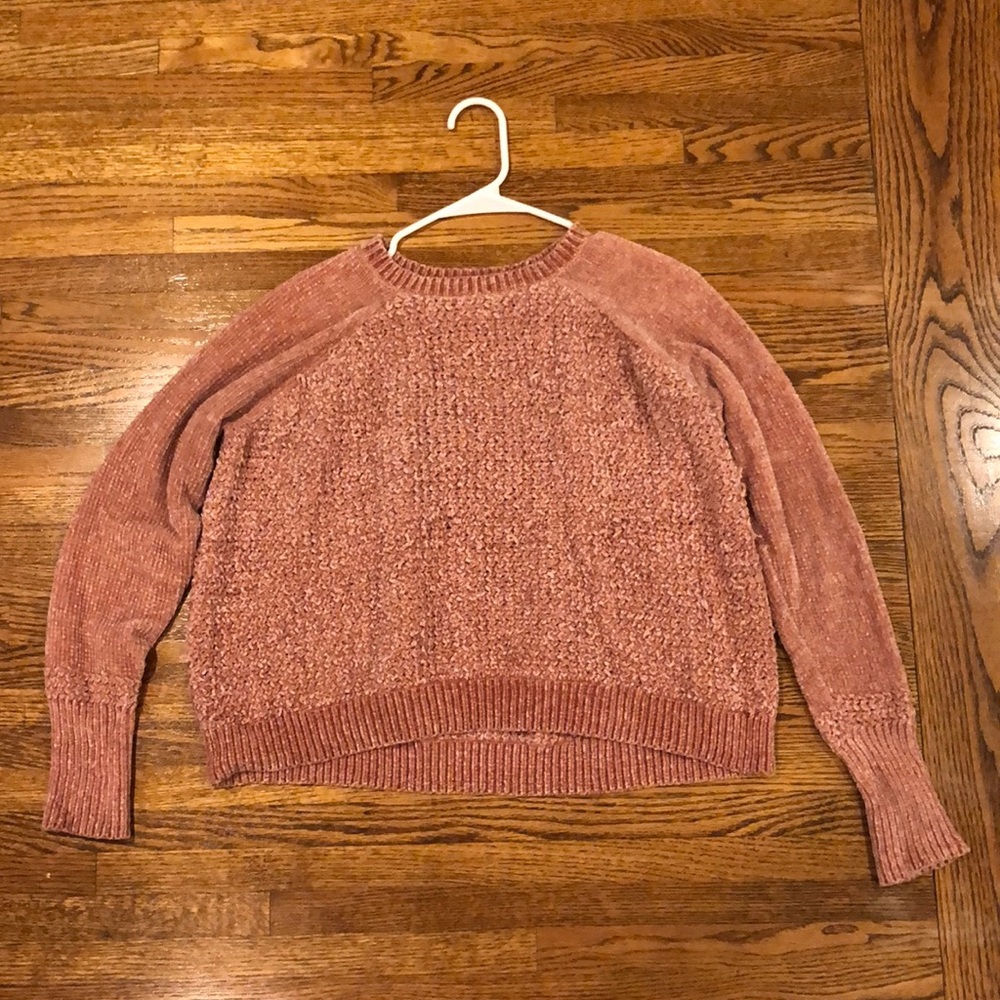 Pink Chenille Sweater